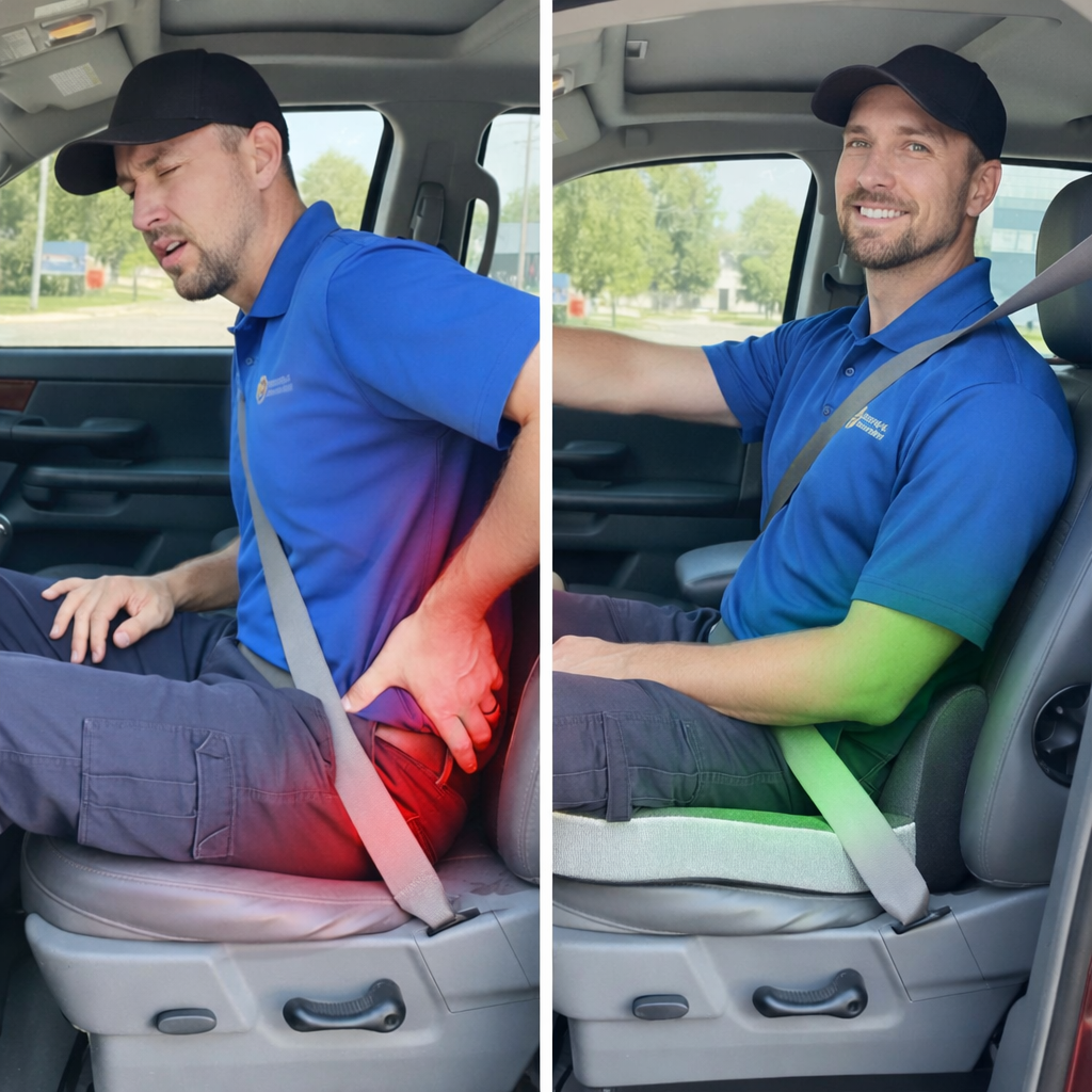 NordSafe™ Ortopedisk Sittepute